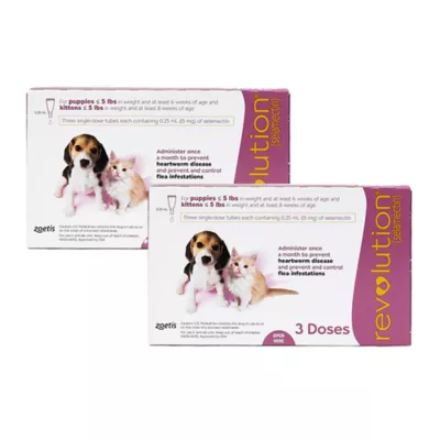 Product Revolution Topical for Puppies and Kittens up to 5 lbs Pink