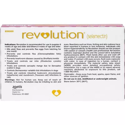 Product Revolution Topical for Puppies and Kittens up to 5 lbs Pink