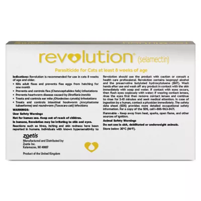 Revolution (selamectin) Topical for Cats - 15.1-22 lbs (Taupe) - 3, 6, or 12 Month Supply - Image 2
