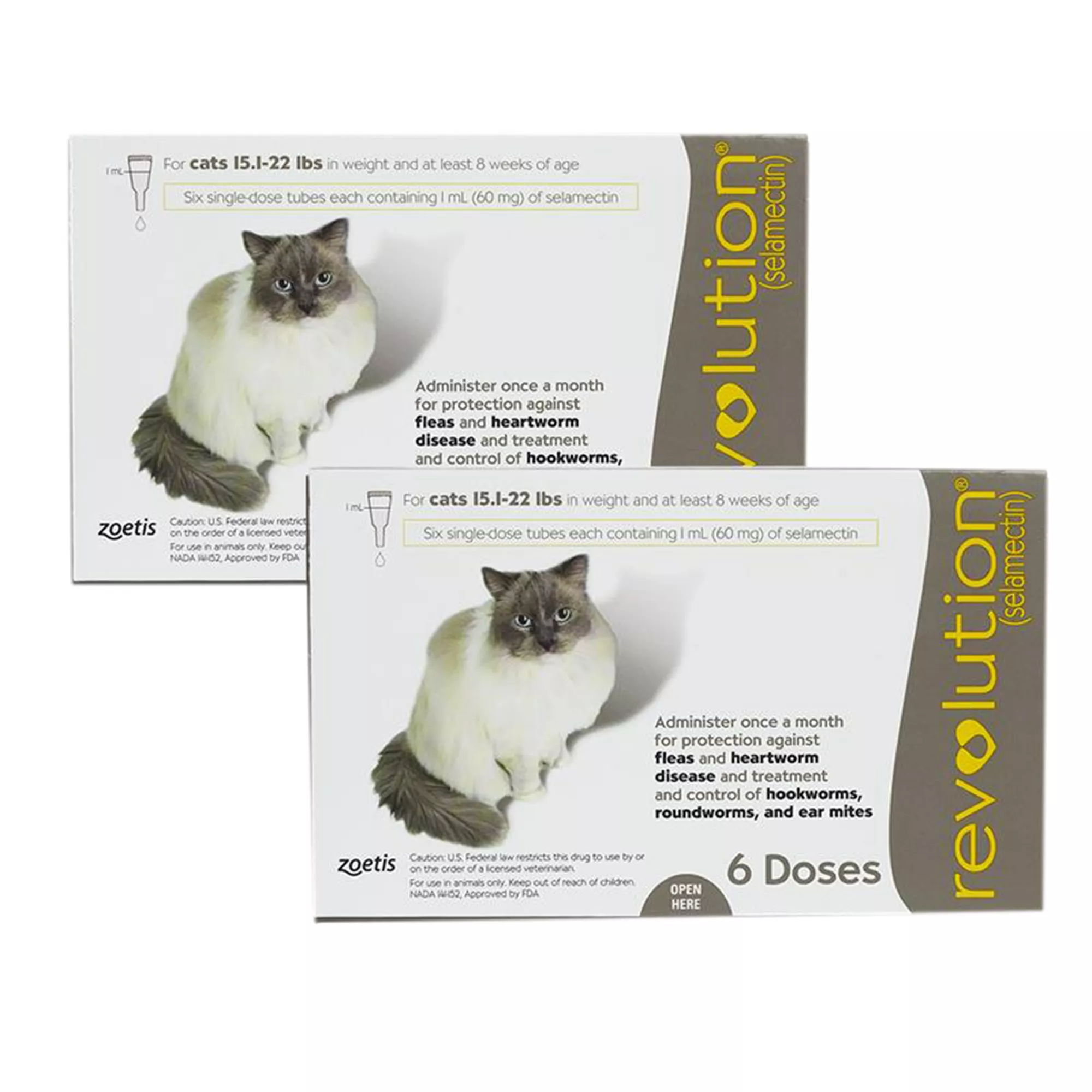 Revolution Topical for Cats 15.1-22 lbs Taupe