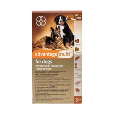 Product Advantage Multi Topical for Dogs 88.1-110 lbs Brown