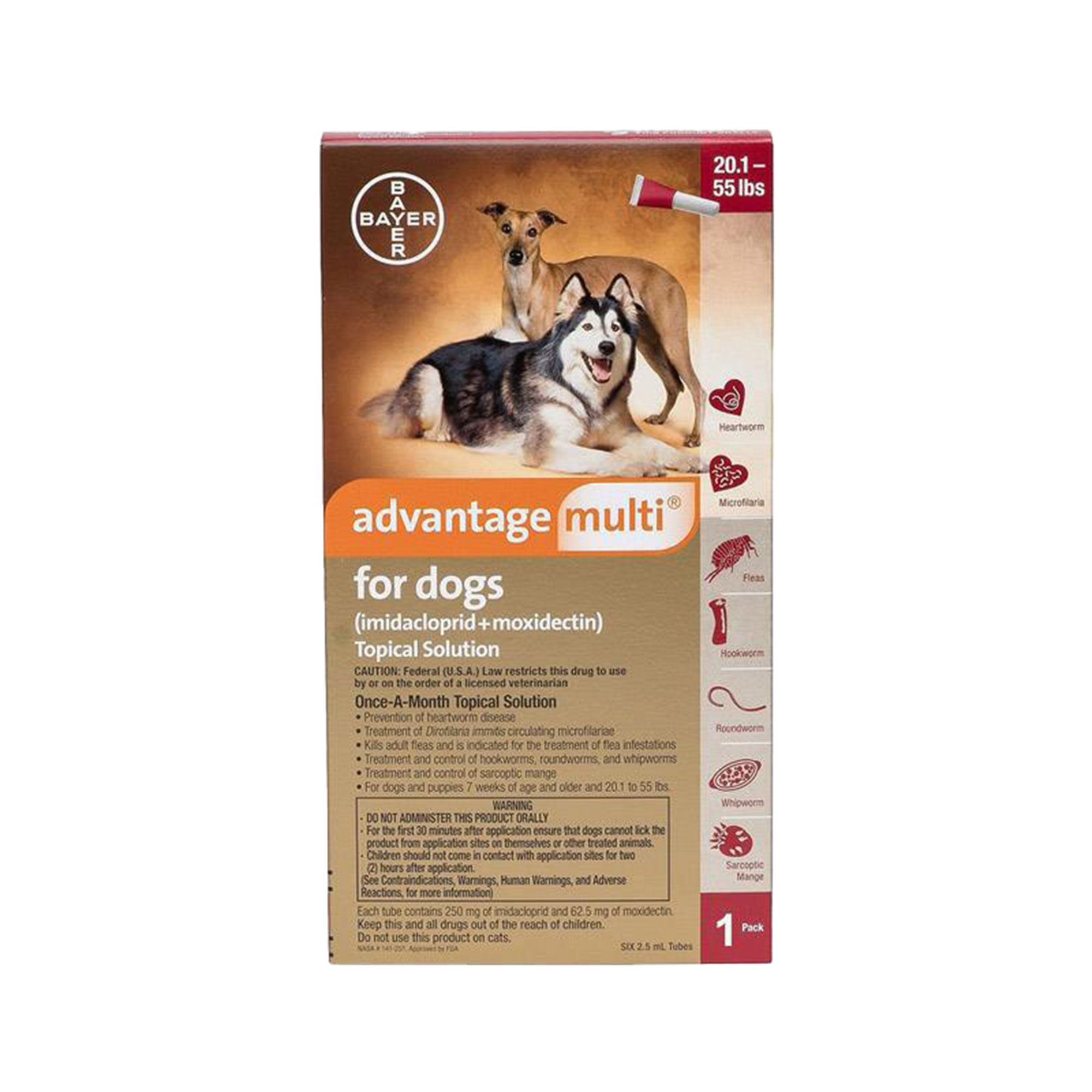  SENTRY Worm X Plus 7 Way DeWormer Large Dogs (6 count