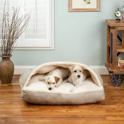 Product Snoozer® Luxury Microsuede Rectangle Cozy Cave® Dog Bed