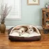 Snoozer® Luxury Microsuede Rectangle Cozy Cave® Dog Bed image thumbnail 2