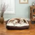 Snoozer® Luxury Microsuede Rectangle Cozy Cave® Dog Bed image thumbnail 2