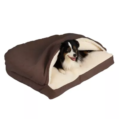 Snoozer® Luxury Microsuede Rectangle Cozy Cave® Dog Bed - Image 1