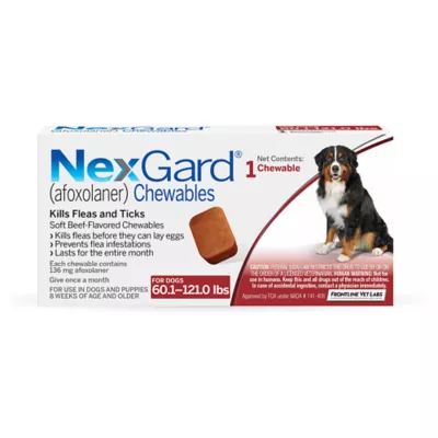 Product NexGard Chewable Tablets for Dogs 60.1-121 lbs