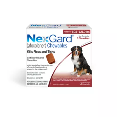 Product NexGard Chewable Tablets for Dogs 60.1-121 lbs