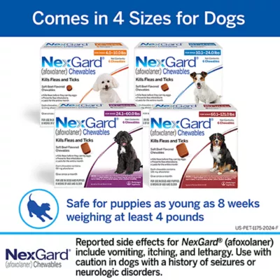 Product NexGard Chewable Tablets for Dogs 4-10.0 lbs