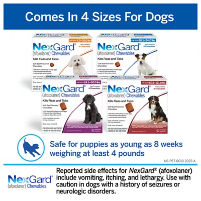 Product NexGard Chewable Tablets for Dogs 4-10.0 lbs