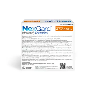 Product NexGard Chewable Tablets for Dogs 4-10.0 lbs