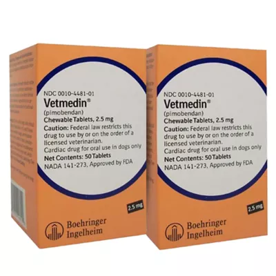 Product Vetmedin Chewable Tablets 2.5mg - 50 or 100 Count