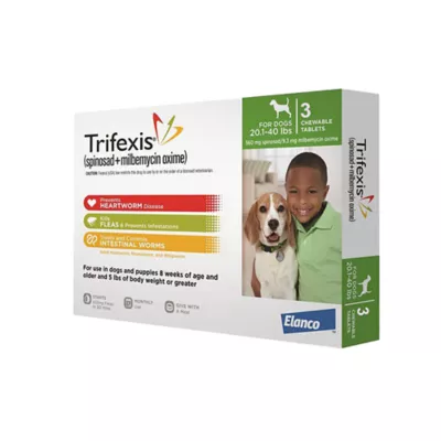 Product Trifexis Chewable Tablets for Dogs 20.1-40 lbs Green