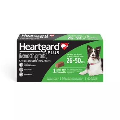 Product Heartgard Plus Chewables For Dogs 26-50 lbs Green