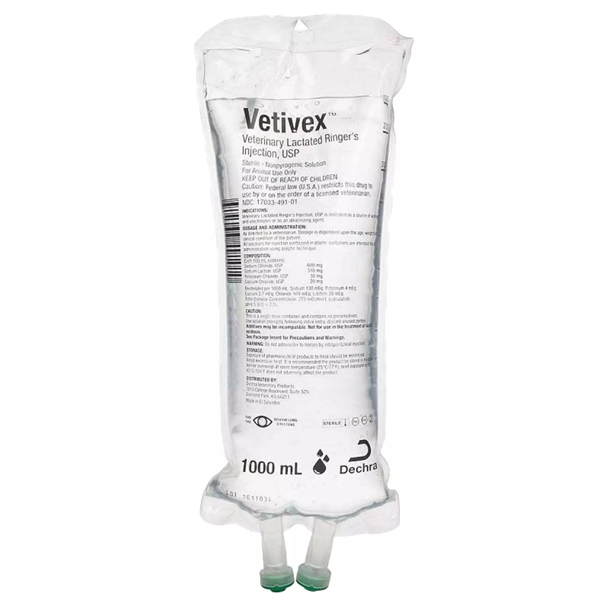 Lactated Ringers Solution - 500 mL, 1 Liter