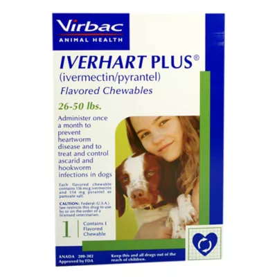 Product Iverhart Plus 26-50 lbs Green - 1, 3, 6 Month Supply