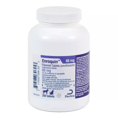 Product Enroquin (Enrofloxacin Flavored) - 22.7 mg, 68 mg, 136 mg - Single Tablet