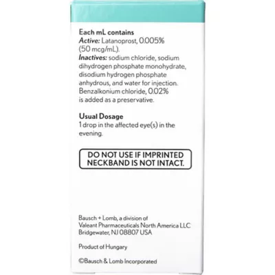 Product Latanoprost Ophthalmic Solution 0.005% 2.5 ml