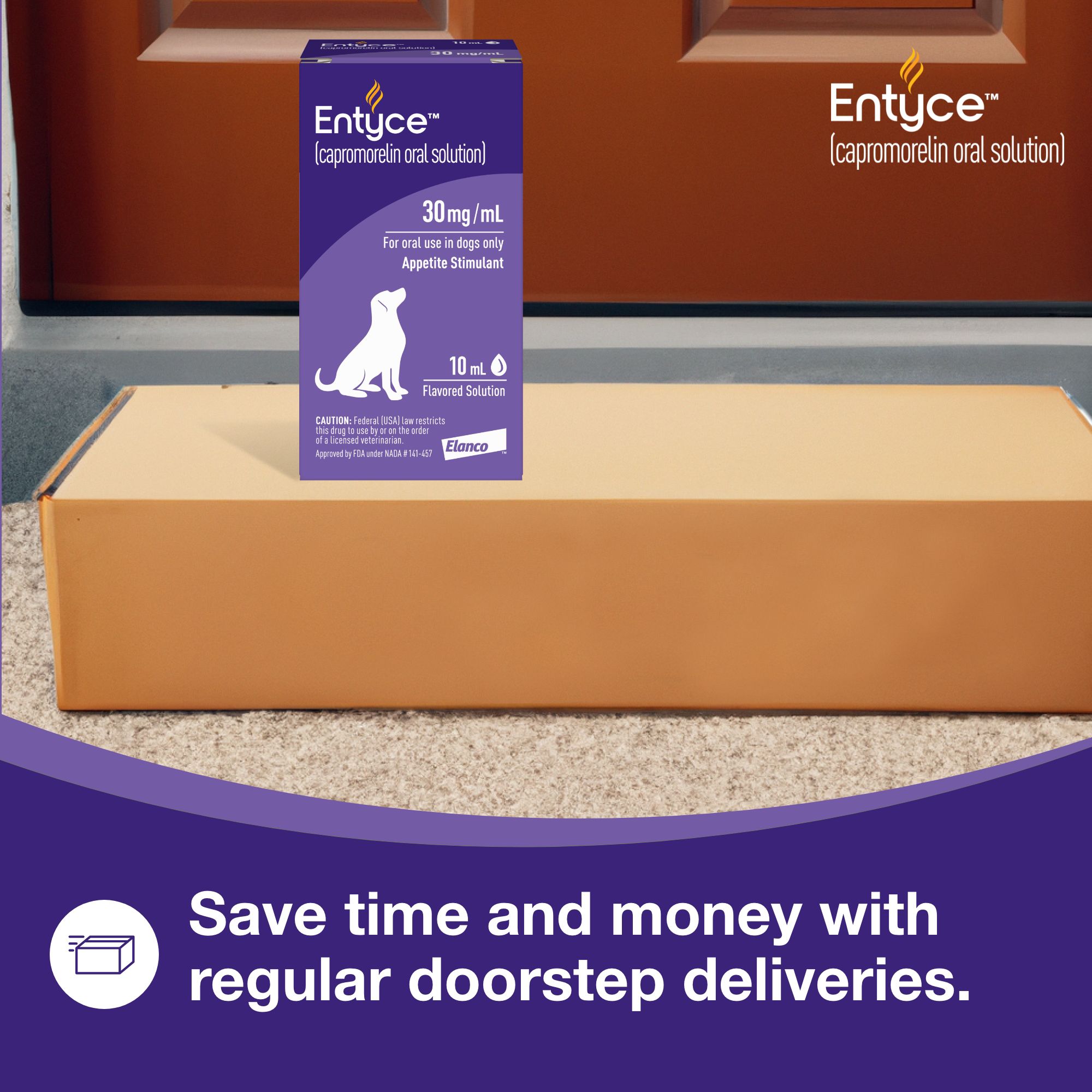 Entyce (Capromorelin Oral Solution) for Dogs - 30 mg/mL - 10 mL