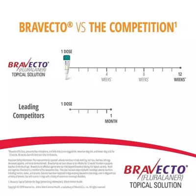 Bravecto Topical for Dogs, 9.9-22 lbs (Orange Box), 1 Dose, 12-Week Flea & Tick Protection - Image 2