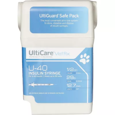 Product UltiGuard U-40 Insulin Syringes 29g, Sharps Box of 100 Needle 1/2 inch
