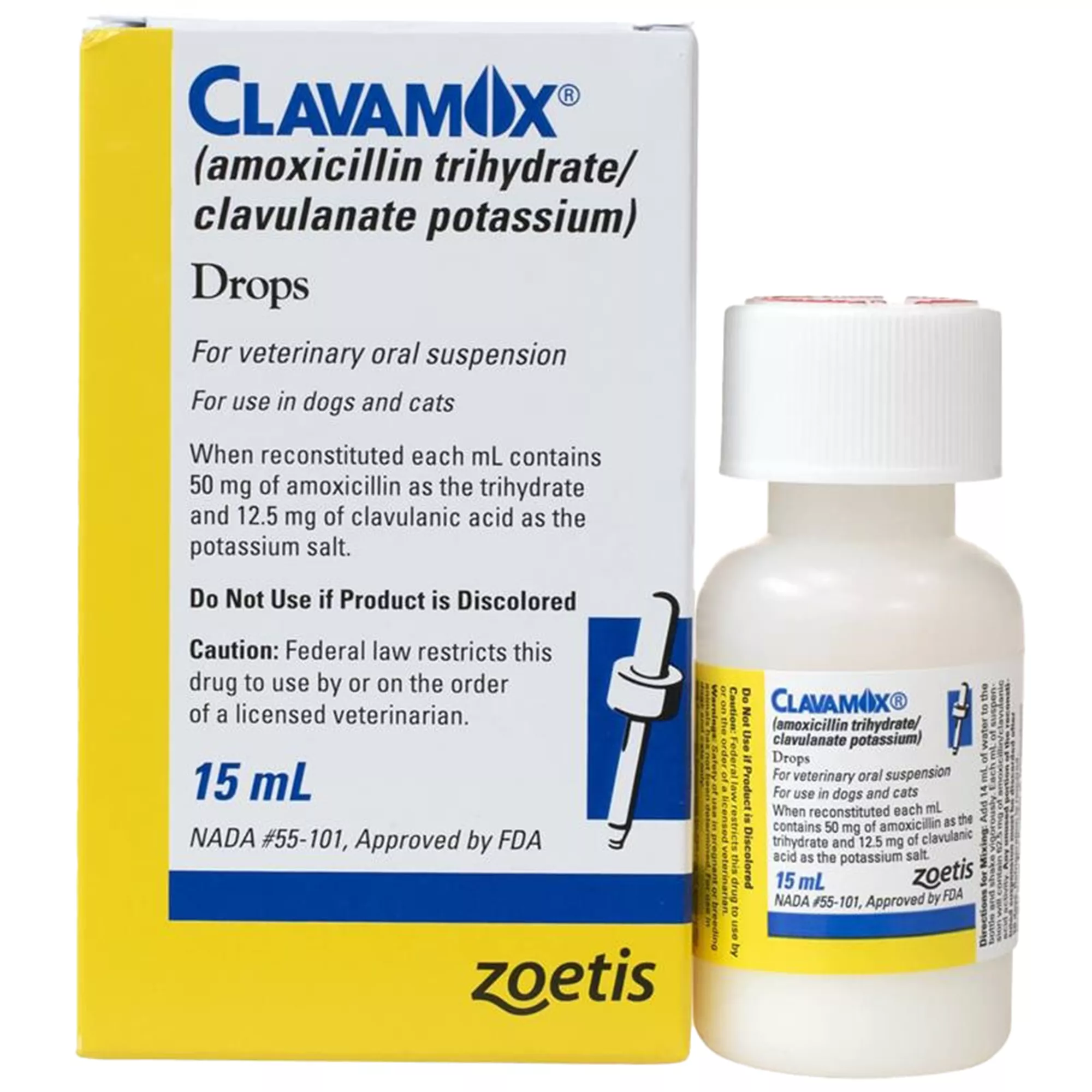 Clavamox Oral Drops 62.5 mg/ml, 15 ml