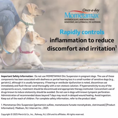 Mometamax (Gentamicin, Mometasone, Clotrimazole) Otic Suspension for Dogs, 15-g or 30-g - Image 6