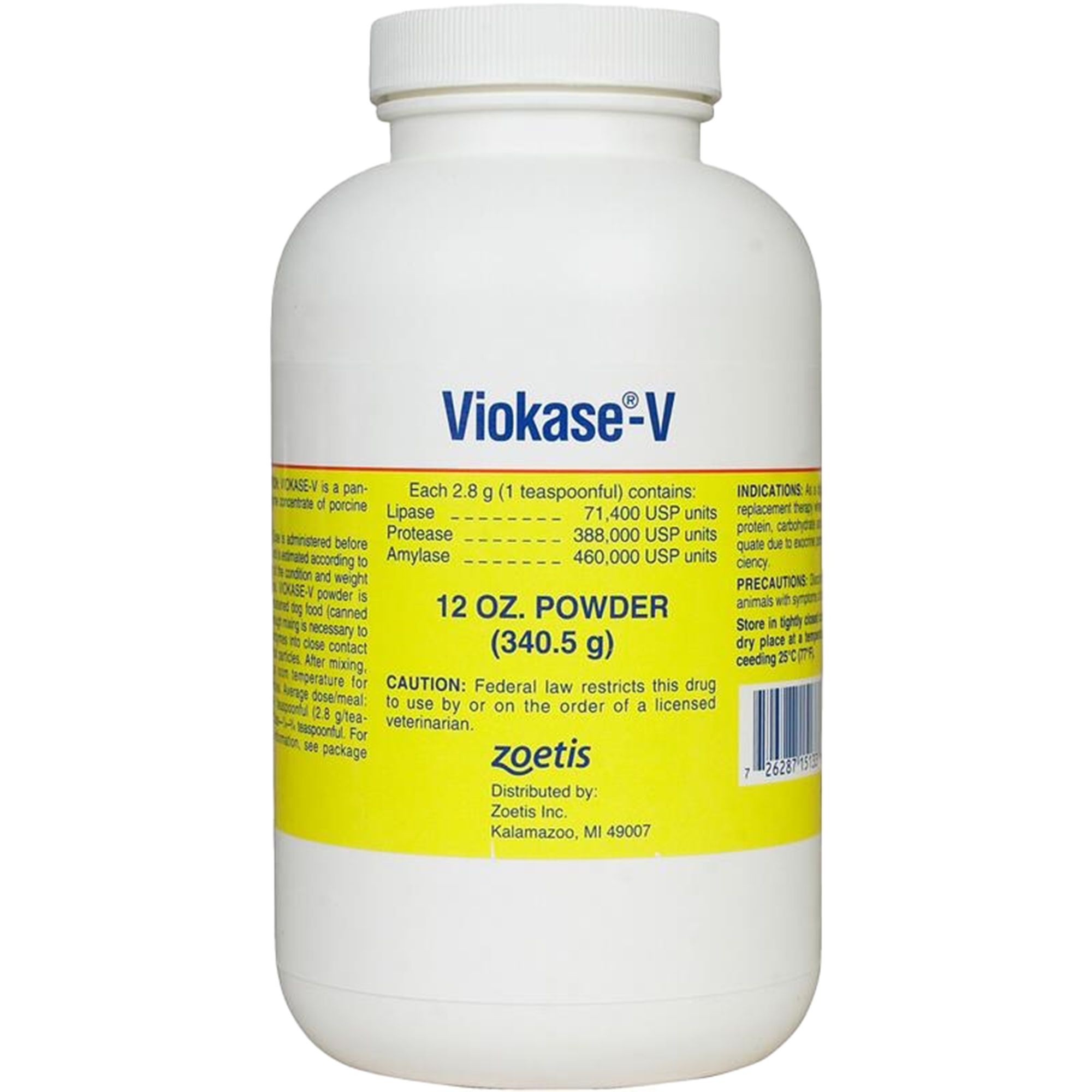 Viokase-V Powder 12 oz