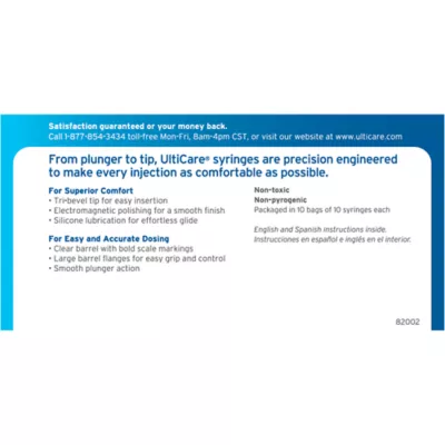 U-40 Insulin Syringes 1/2 Unit Markings - Image 2