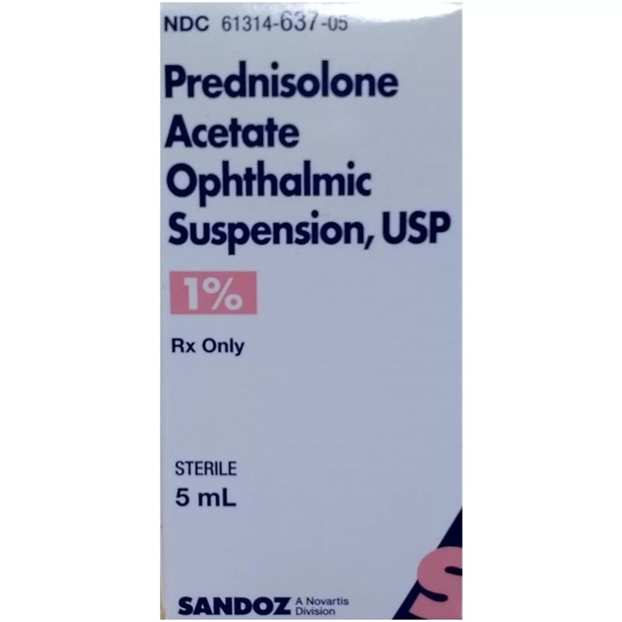 Prednisolone Acetate 1% Ophthalmic Suspension - 5 ml