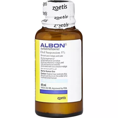 Product Albon 5% Oral Suspension - 2 oz, 16 oz