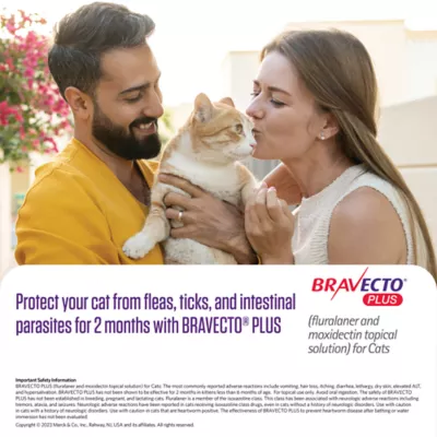 Bravecto Plus Topical Solution for Cats, 2.6-6.2 lb (Green), 1 Dose, 2-Month Supply - Image 4