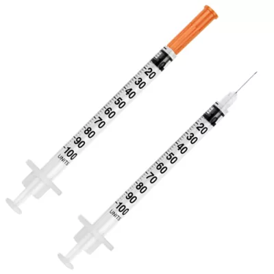 Product UltiCare U-100 Insulin Syringes 29g - Box of 100 Needle 1/2 inch