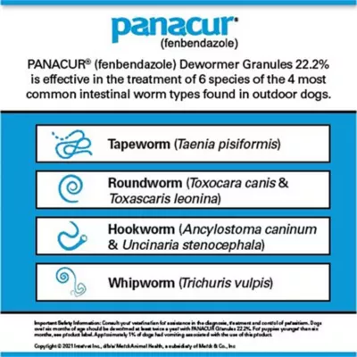 Product Panacur Dewormer Granules 22.2%, 1 lb