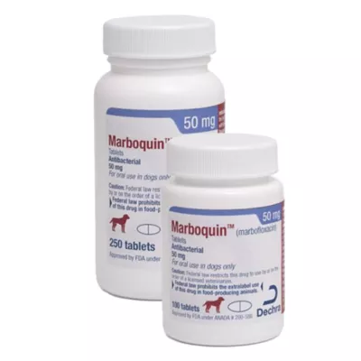 Product Marboquin (Marbofloxacin) - 25 mg, 50 mg, 100 mg, 200 mg - Single Tablet