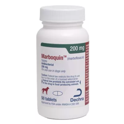 Product Marboquin (Marbofloxacin) - 25 mg, 50 mg, 100 mg, 200 mg - Single Tablet