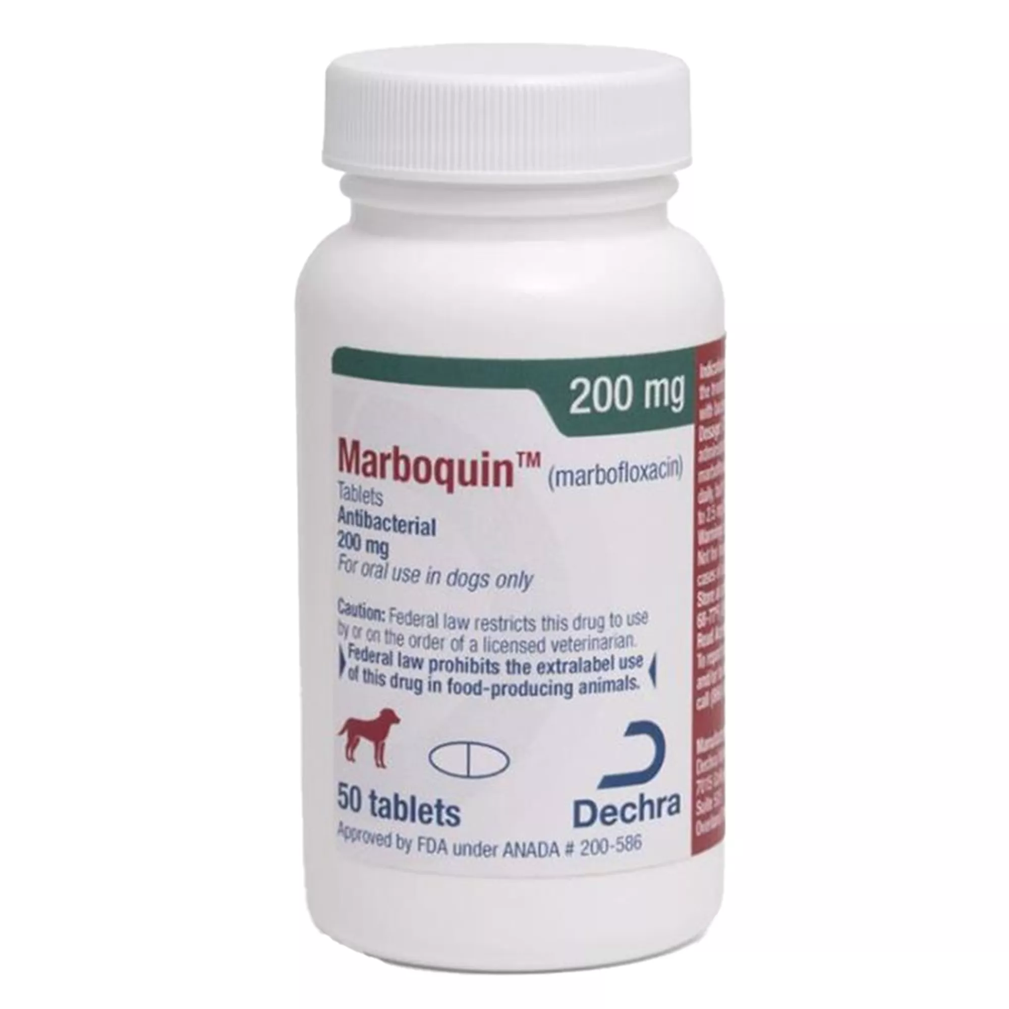 Marboquin (Marbofloxacin) - 25 mg, 50 mg, 100 mg, 200 mg - Single Tablet