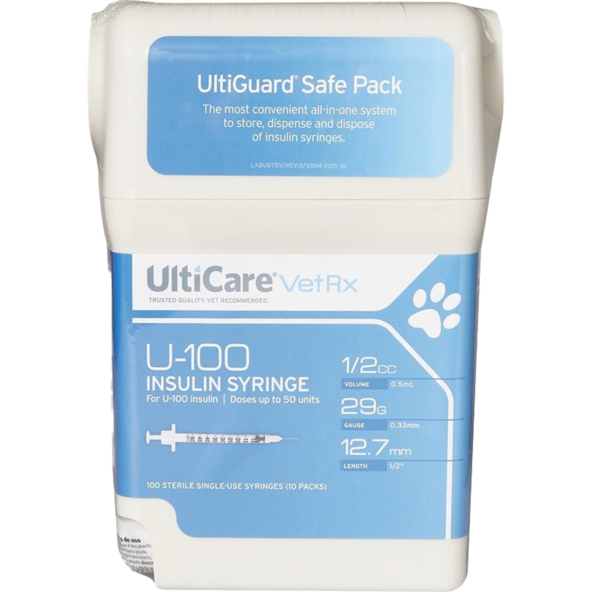 Ultiguard U 100 Insulin Syringes 29g Sharps Box Of 100 Needle 1 2 Inch Pharmacy Medical Supplies Petsmart