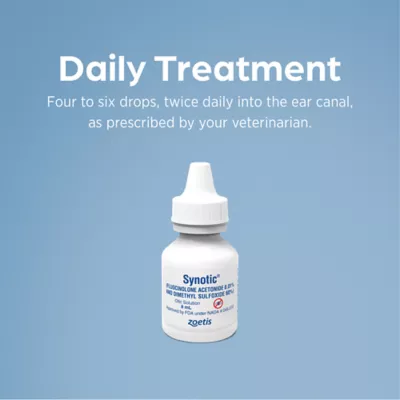 Synotic (fluocinolone acetonide 0.01% & dimethyl sulfoxide 60%) Otic Solution for Dogs, 8 mL Bottle - Image 5