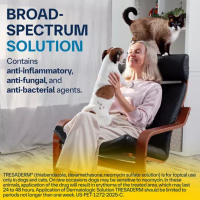 Tresaderm (thiabendazole, dexamethasone, neomycin sulfate) Dog & Cat Topical Solution 7.5 mL, 15 mL - Image 4