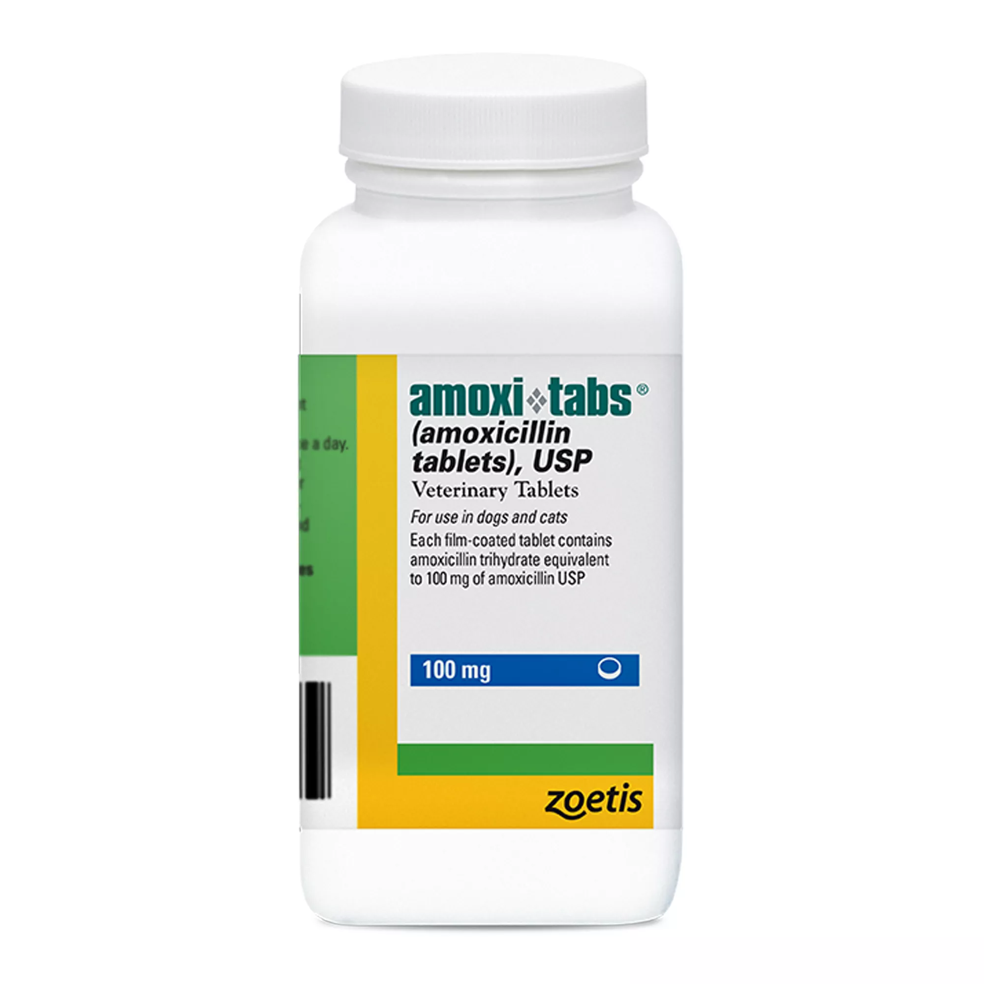 Amoxi-Tabs (amoxicillin tablets) for Dogs & Cats, 50 mg, 100 mg, 150 mg, 200 mg, 400 mg - 1 Tablet
