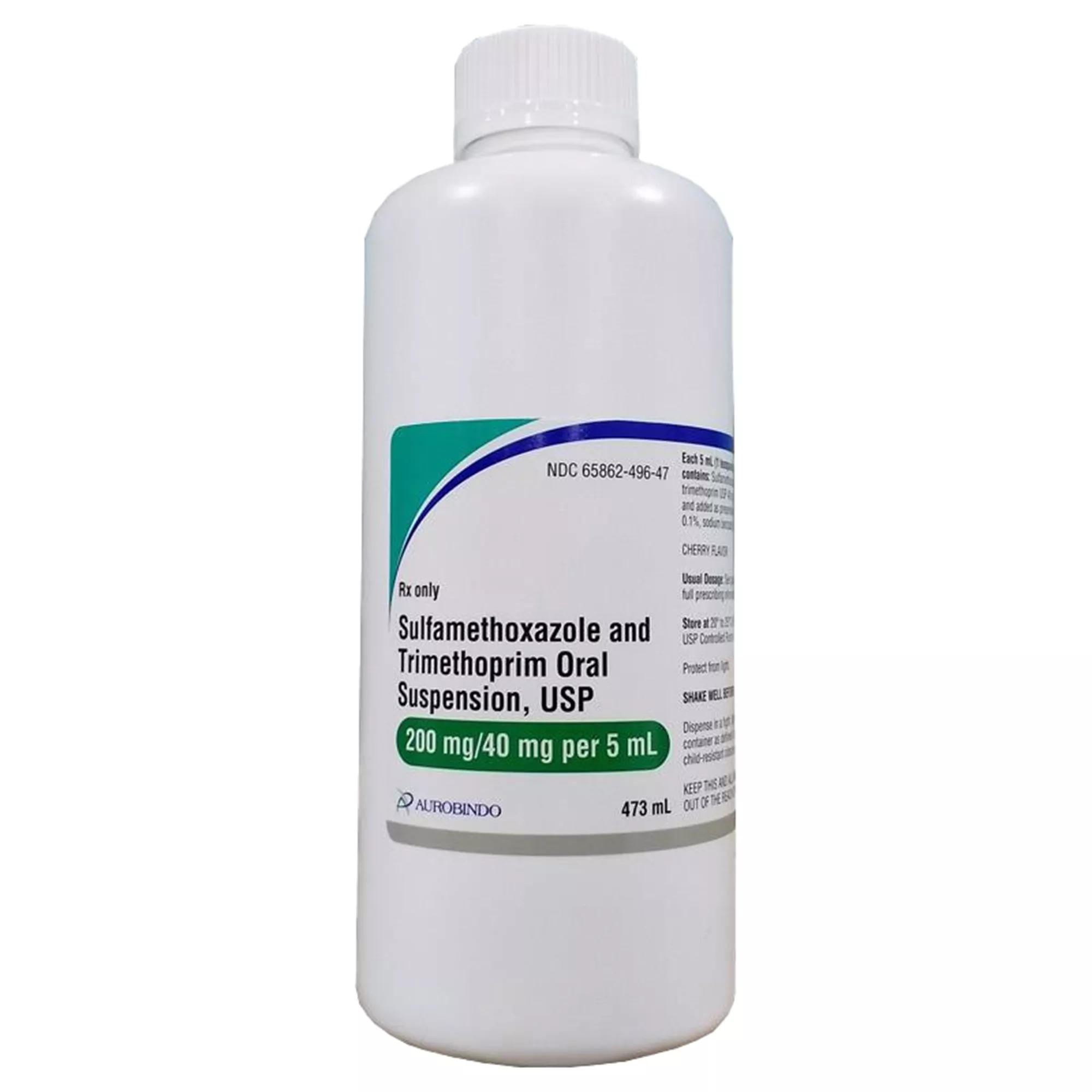 Sulfamethoxazole and Trimethoprim Oral Suspension, 200 mg/40 mg per 5 ml, 473 ml