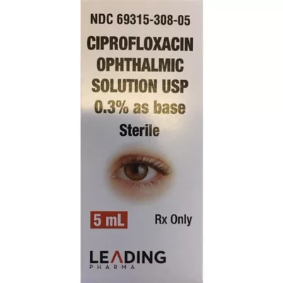 Product Ciprofloxacin Ophthalmic Solution 0.3%