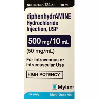Product Diphenhydramine Injection, 50 mg/ml, 10 ml