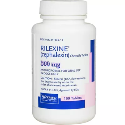 Product Rilexine (Cephalexin) - 150 mg, 300 mg, 600 mg - Single Chewable Tablet