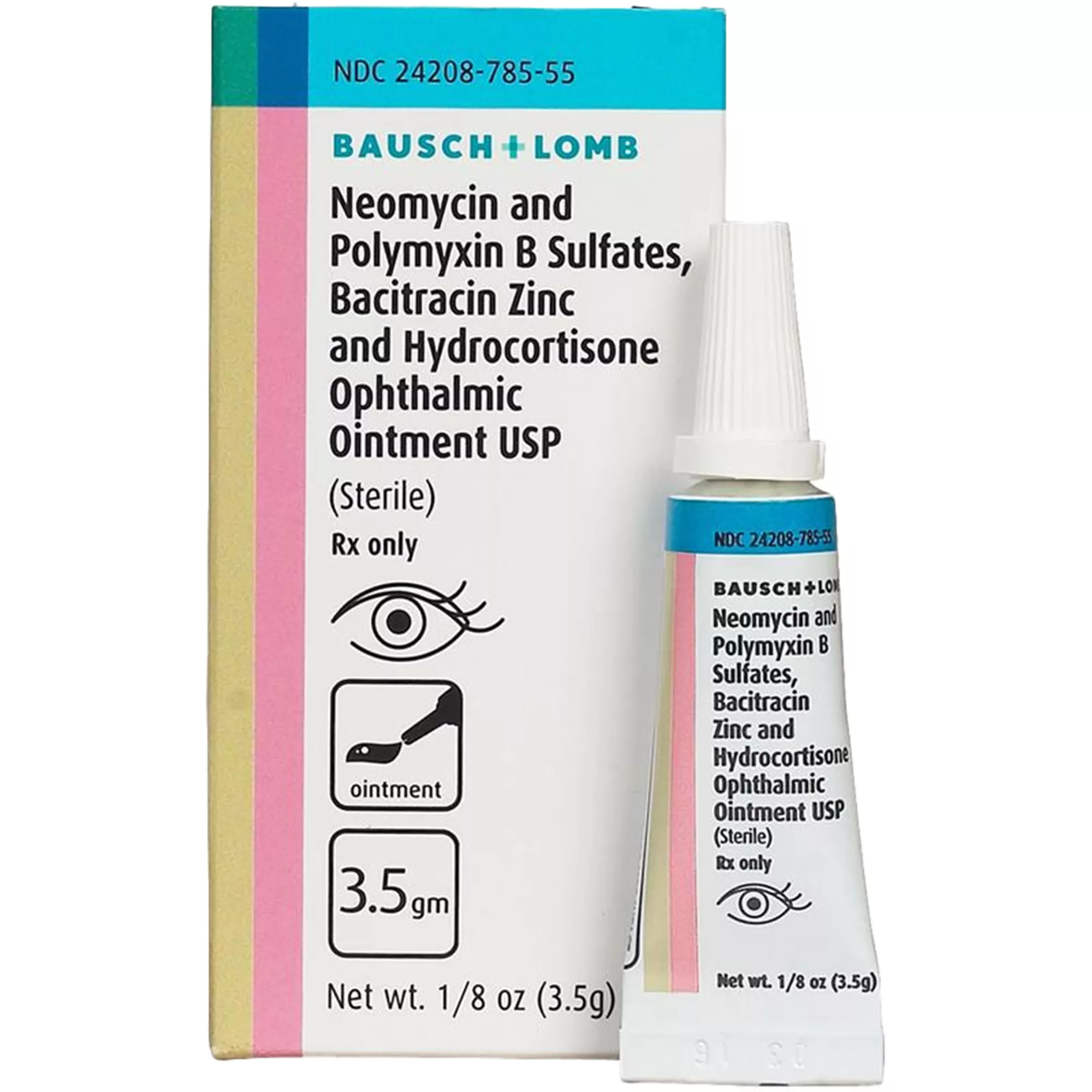 Neo Poly Bac with Hydrocortisone Ophthalmic Ointment, 3.5 g