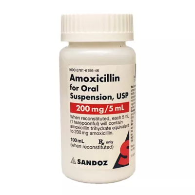 Product Amoxicillin Oral Suspension 200 mg/5 ml, 100 ml