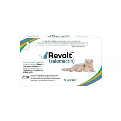 Product Revolt (selamectin) Topical for Cats 5.1 - 15 lbs, 3 or 6 Month Supply