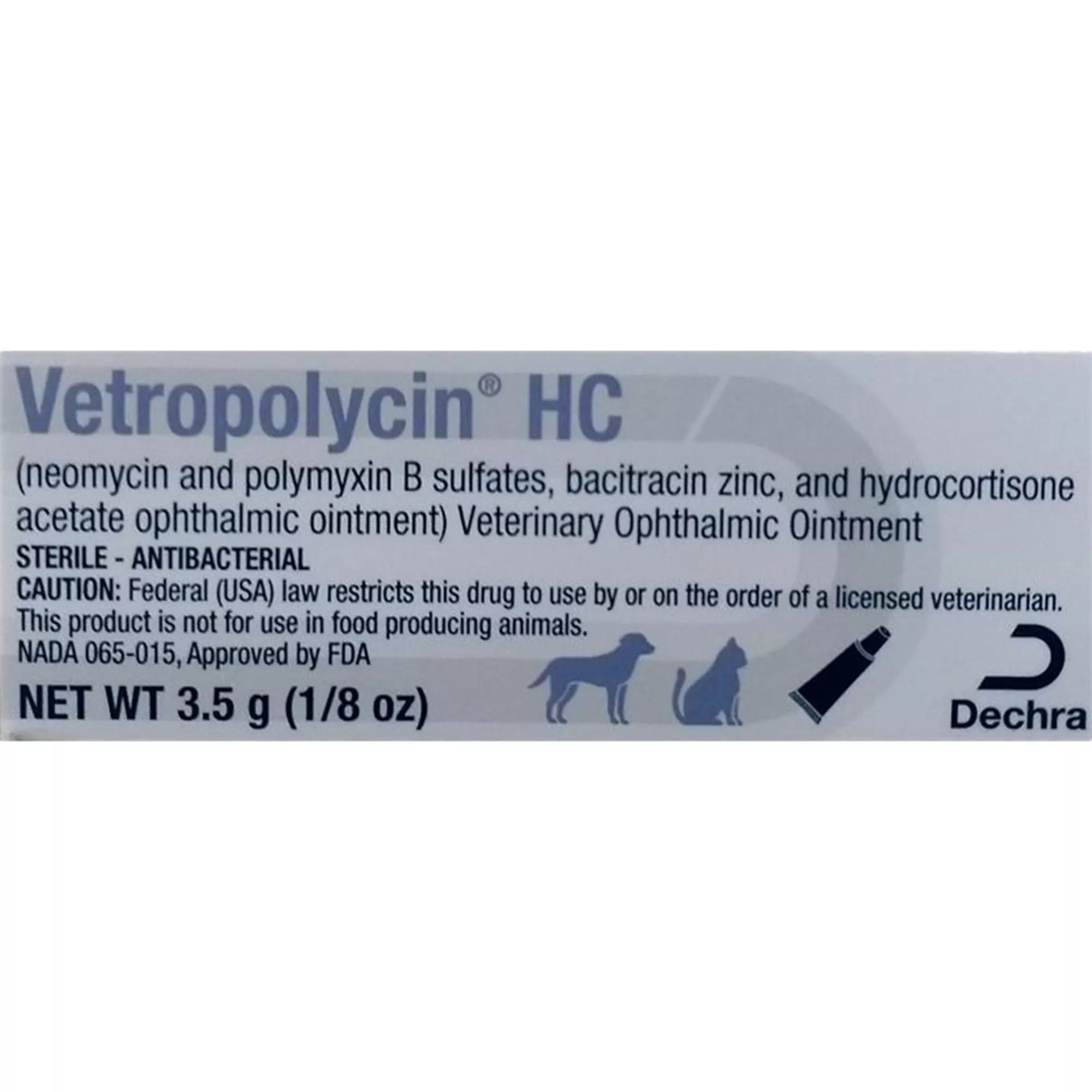 Vetropolycin HC Ophthalmic Ointment, 3.5 g