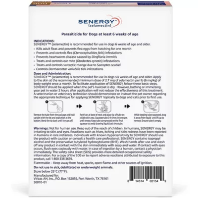 Product Senergy (selamectin) Topical for Dogs 10.1 - 20 lbs, 3 doses